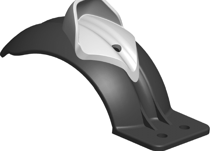 Side view of FF Rollerskis Classic model highlighting the advanced single-sided brake system for precision and safety