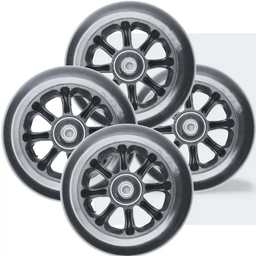 Set of four FF Skate Flow rollerski wheels.