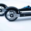ff-360-flow-skate-roller-ski-aluminum-rims-salomon-binding-closeup.jpg Pair of FF 360 Flow Skate roller skis with aluminum rims and Salomon Race Skate bindings.