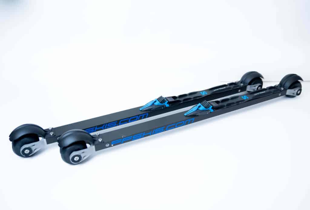 FFSKIS rollerski with Prolink Race Skate binding, featuring a lightweight 7075 aluminum frame and advanced technology for high-performance skating.