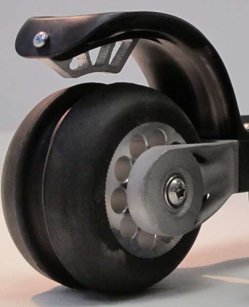 FF Classic Brake Pad – Mounted Mounted brake pad on FF classic roller ski