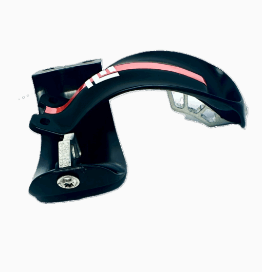 ffskis-brake-fender-classic-classic FF Skis classic roller ski brake, black with red stripe, designed for secure stopping and control on classic roller skis.