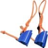 FF Polecontroll Strap: Blue and Orange Customization Blue and orange ff polecontroll strap clips for secure skiing grip and custom pole style.
